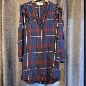 Cloth and Stone Plaid Tunic Dress